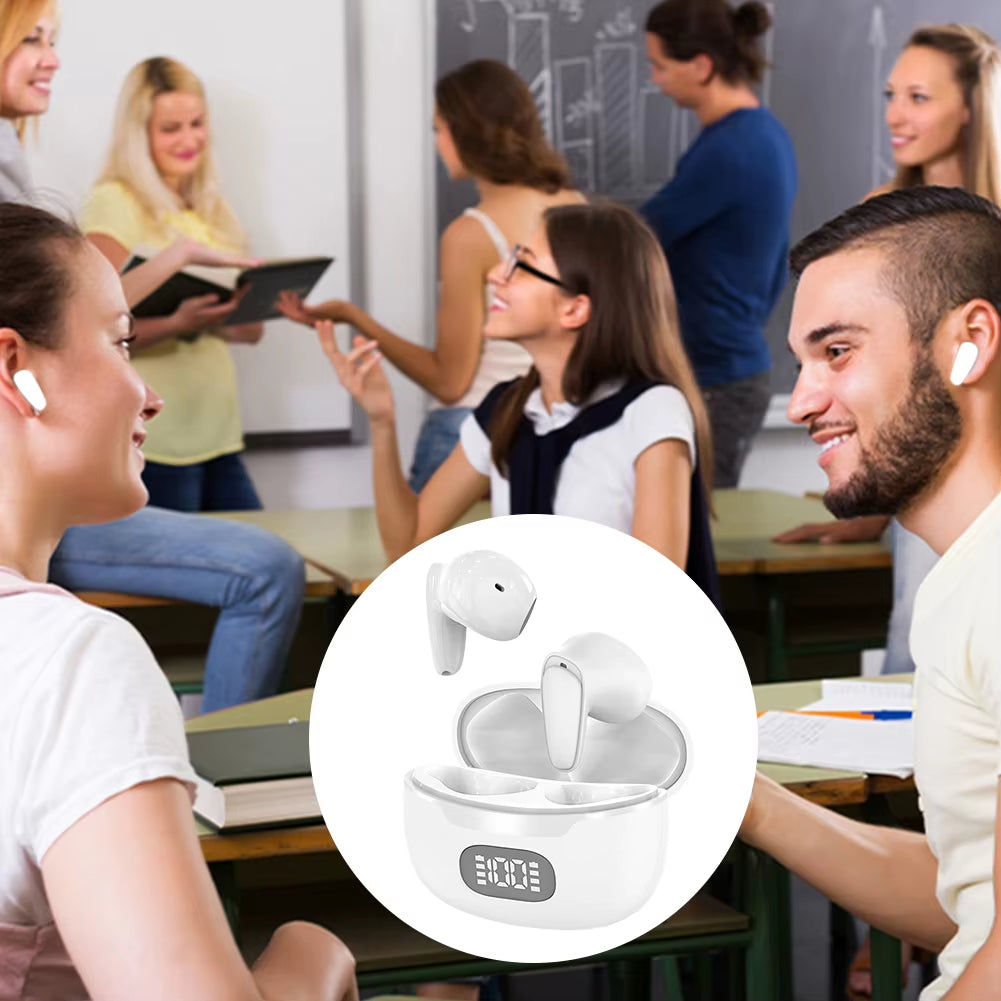 144 Languages Two-Way Translator Earbuds Bluetooth-Compatible 5.1 Instant Translated Smart Voice Translator Translator Headset