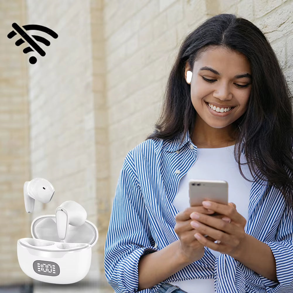 144 Languages Two-Way Translator Earbuds Bluetooth-Compatible 5.1 Instant Translated Smart Voice Translator Translator Headset
